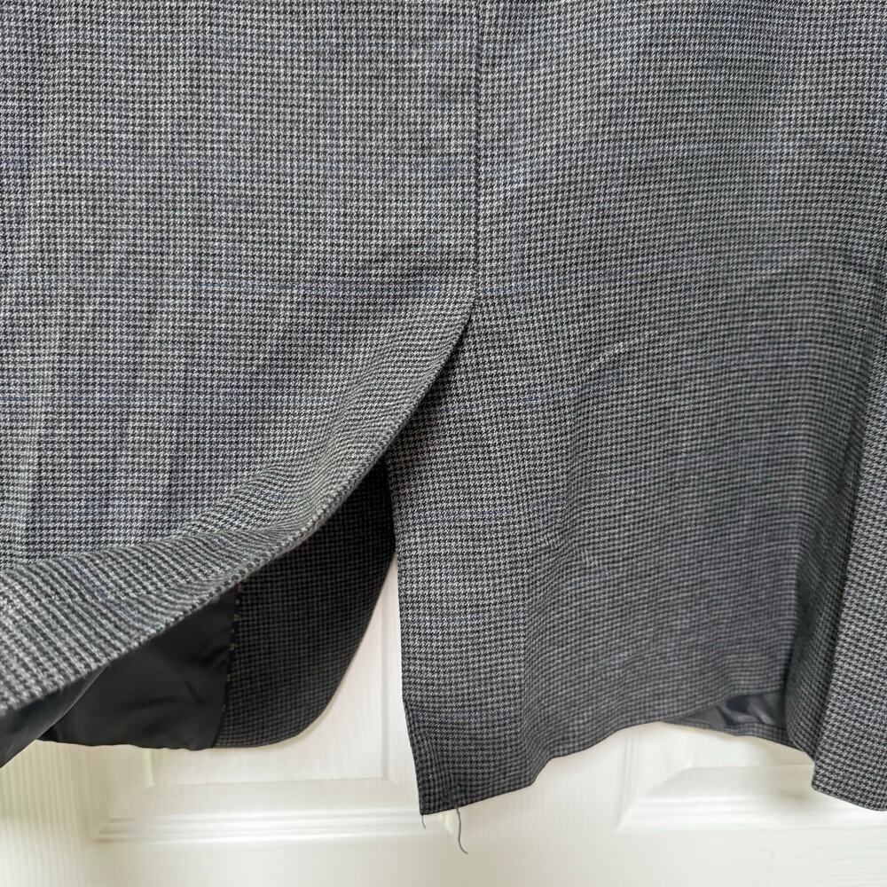 Chaps Men's Mini Houndstooth Two Buttons Sportscoat Blazer Jacket Size 44R - Picture 9 of 10